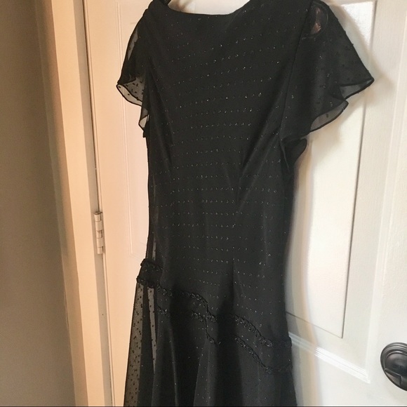 LIZ CLAIBORNE Feminine, Graceful Black Dress 👗 - Picture 5 of 15